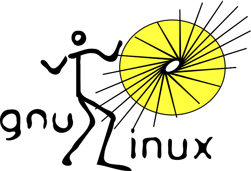 Gnu Dance By Anonymous A Man Dancing To Linux Lines - Clip Art (800x544)