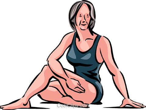 Senior Citizens Royalty Free Vector Clip Art Illustration - Sitting (480x363)