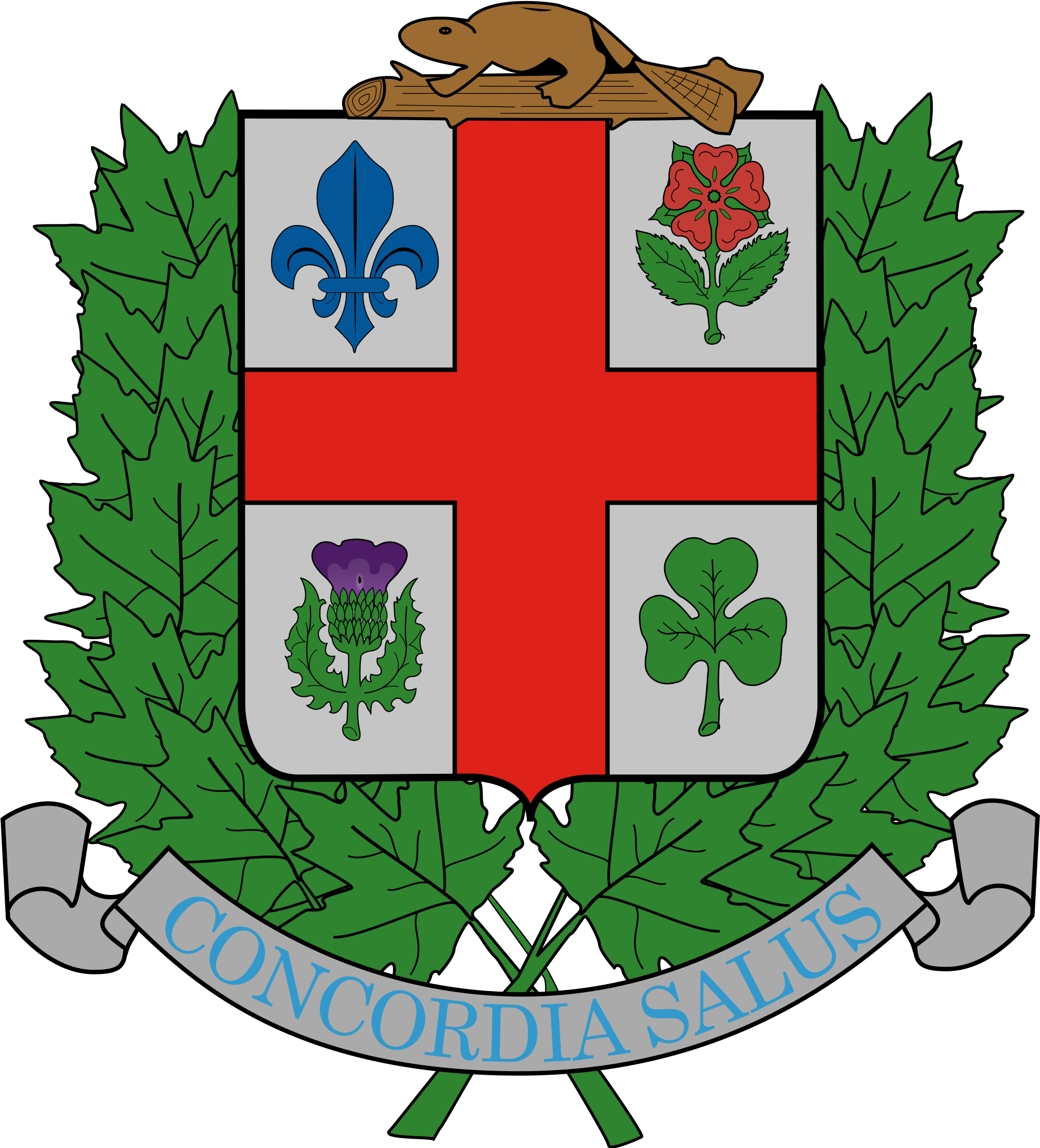 Open - Montreal Coat Of Arms (2000x2223)