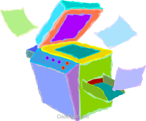 Photocopy Machines Royalty Free Vector Clip Art Illustration - Clip Art (480x400)