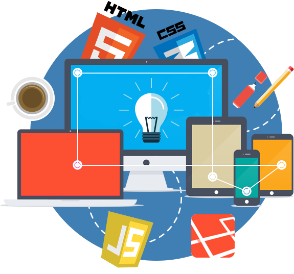 Custom Web Development - Web Development Illustration Png - (600x600 ...