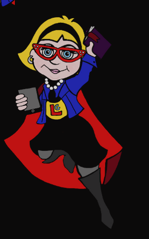 Clip Art The Adventures Of Library Girl Learning To - Clip Art The Adventures Of Library Girl Learning To (301x483)