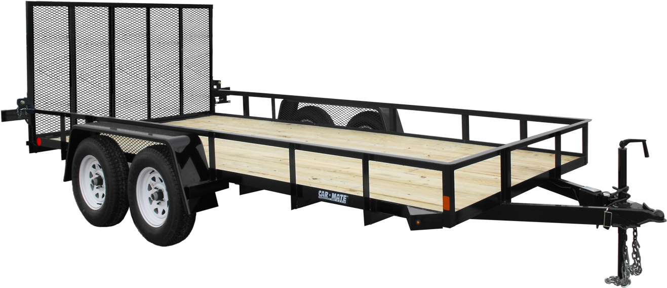 Utility Trailer Angle Iron Tandem Axle - Trailer (1344x597)