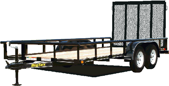 45ss Tandem Axle Utility Trailer - 16 Big Tex Trailer (600x294)