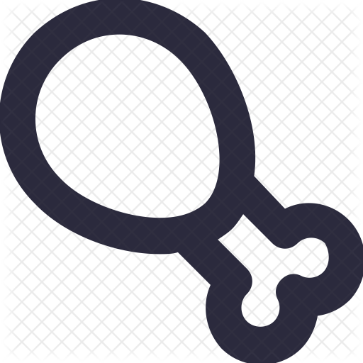 Chicken Leg Piece Icon - Number (512x512)