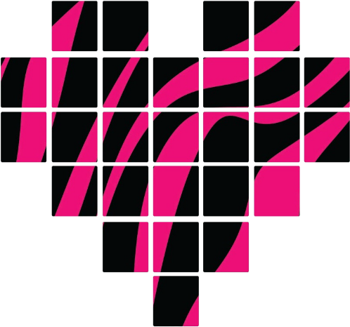 Corazon Animal Print By Cece 123 Forever - Graphic Design (521x489)