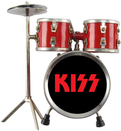 Kiss Playfield Drum Set Red - Kiss Dressed To Kill (480x467)