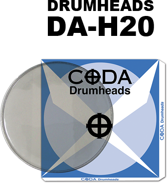 Coda Clear 2 Ply 16" Drum Head Da H20 - Coda Da-h20-22 60cm Clear Drumhead Multi-coloured (335x367)