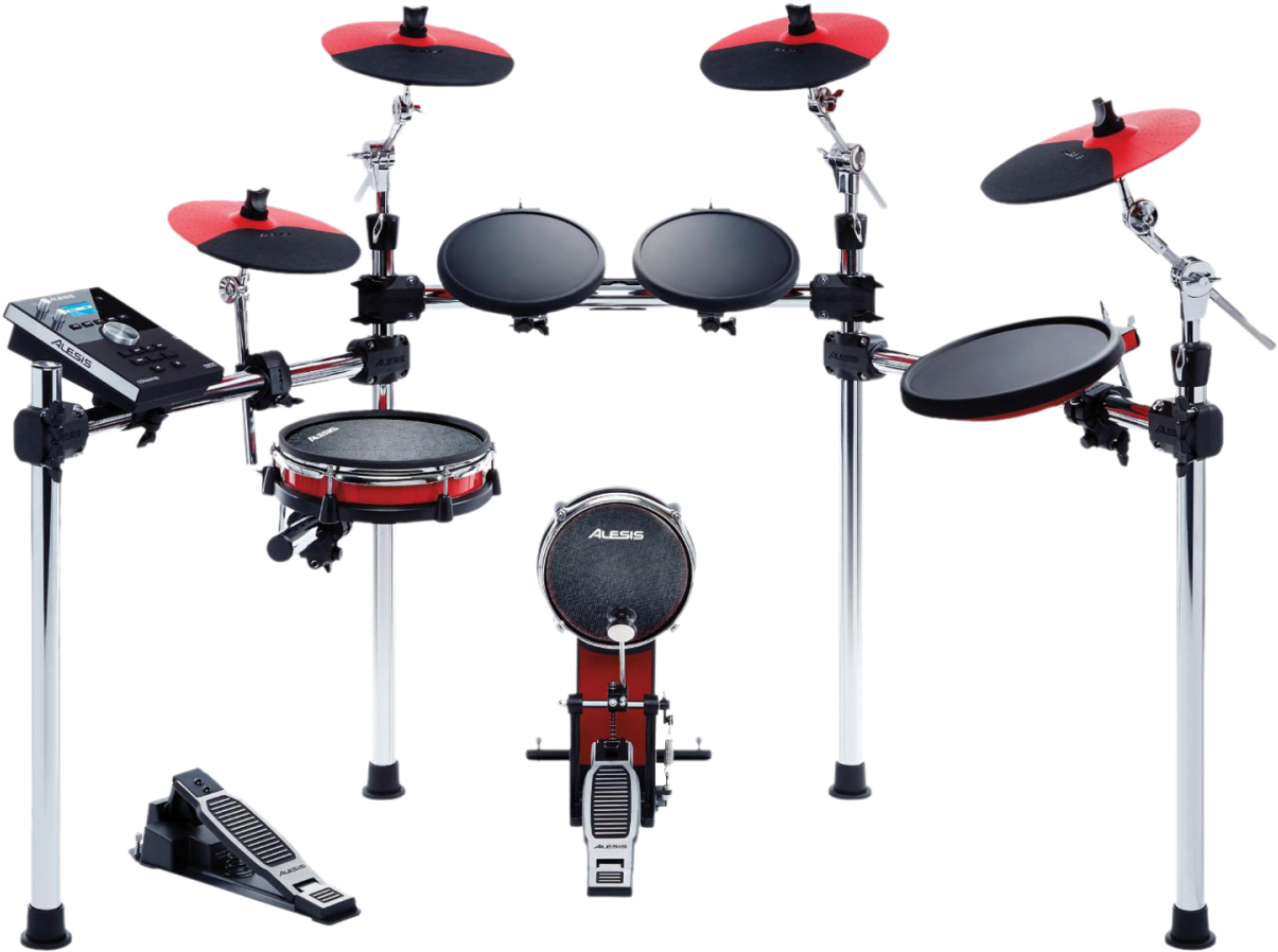 This Nine-piece Electronic Drum Kit Features An Exclusive - Alesis Command X 9-piece Electronic Drum Kit (1600x900)