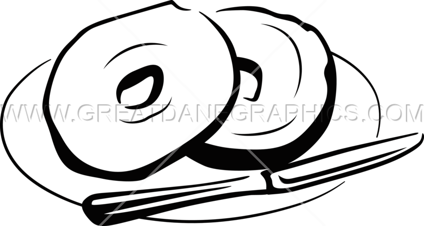Bagel Clipart Drawn - Transparent Background Black And White Bagle (825x440)