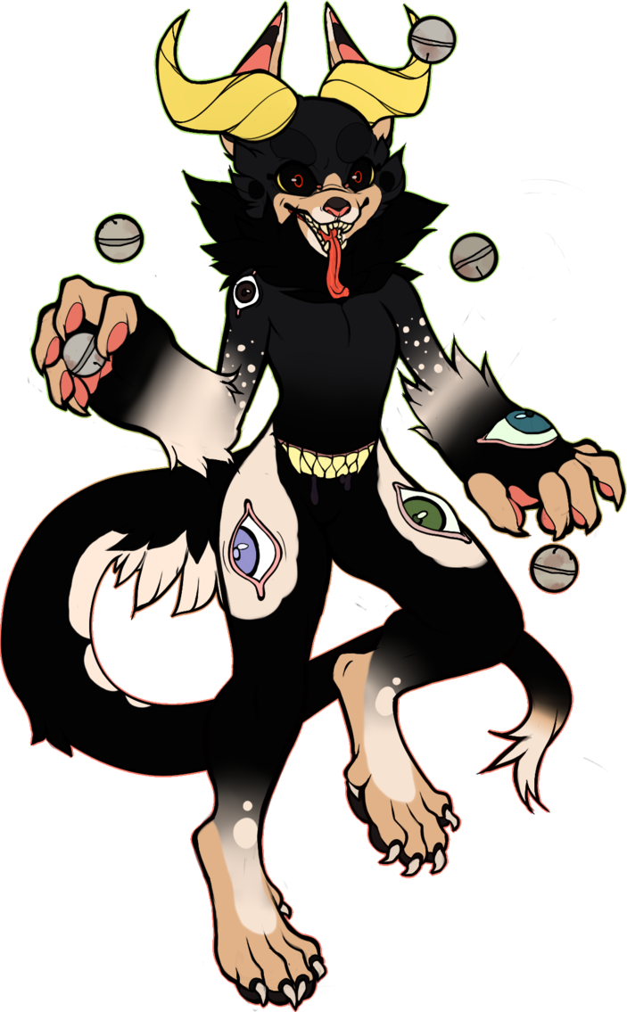 Krampus Themed Spookbeast Bid Closed By Demonicymir - Cartoon (703x1135)