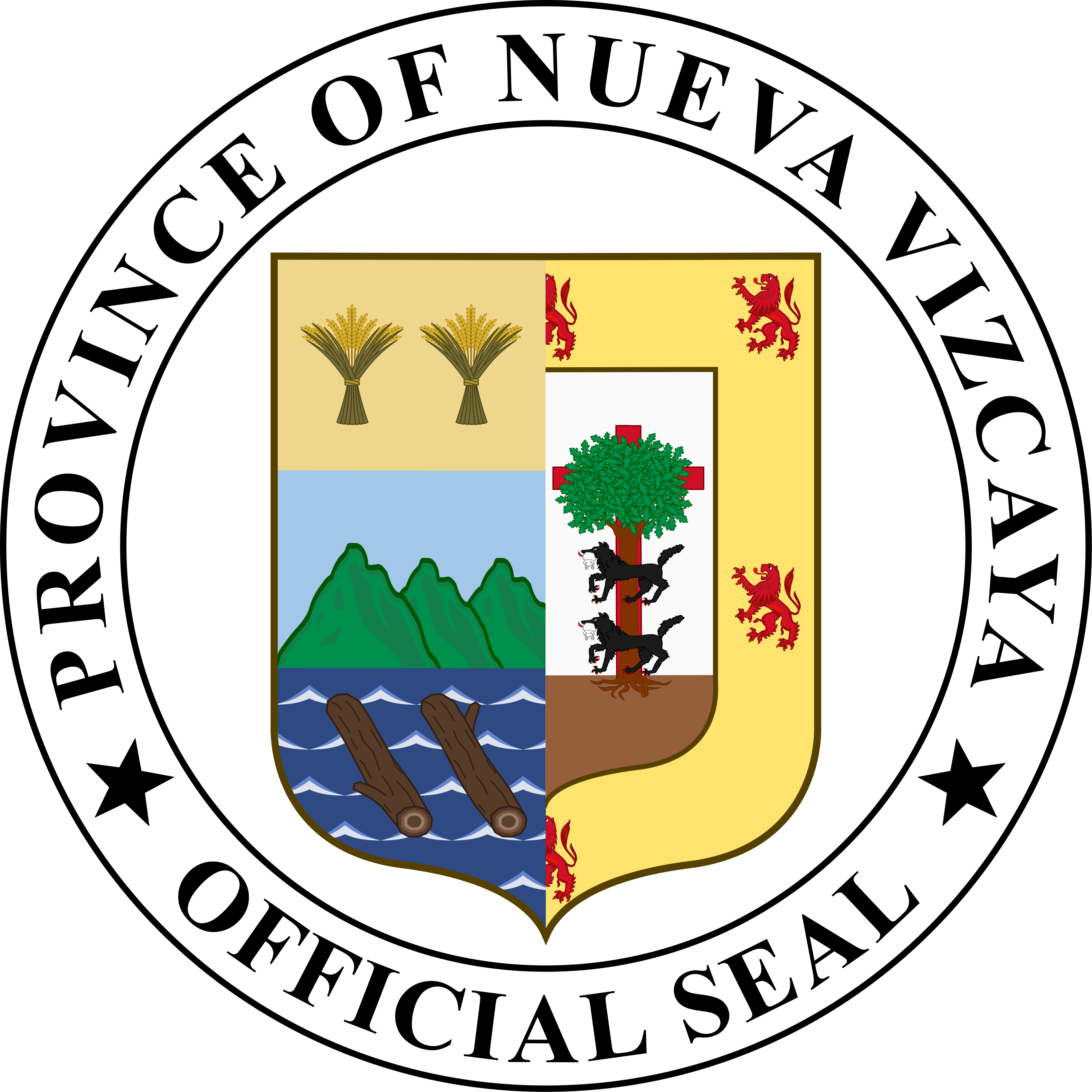 Nueva Vizcaya Seal - Province Of Nueva Vizcaya Official Seal (3161x3161)