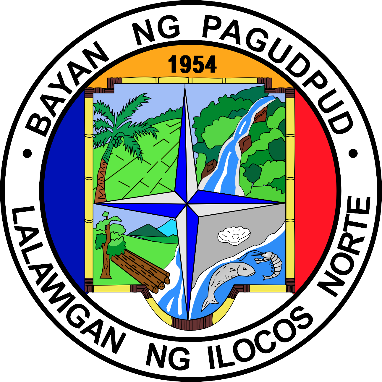 Seal Of Pagudpud, Ilocos Norte - Florida Mortgage Broker Association (1292x1292)