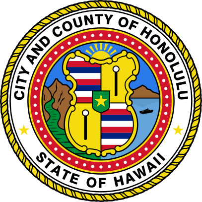 Official Seal Of Honolulu, Hawaii - City And County Of Honolulu (407x407)
