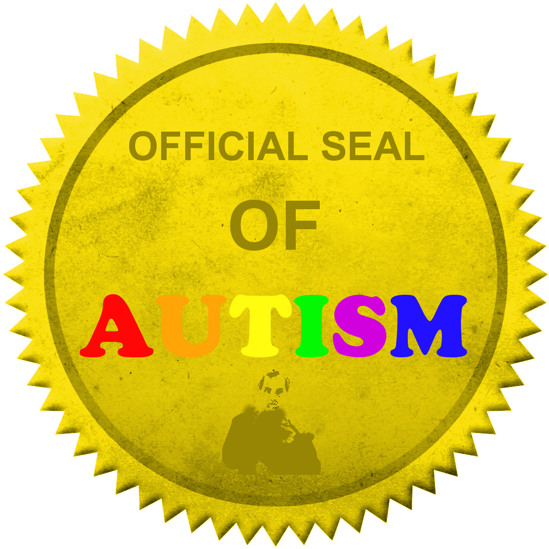 Official Seal Of Autism - Uttarakhand Open University Haldwani (1112x1115)
