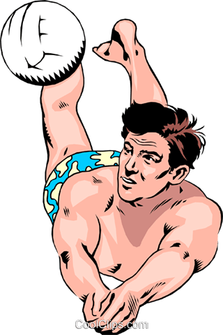 Beach Volleyball Player Digging Ball Royalty Free Vector - Beach Volleyball Player Digging Ball Royalty Free Vector (320x480)