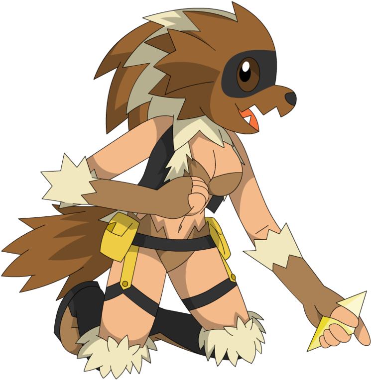 Zigzagoon Girl By Umsauthorlava - Zigzagoon Pickup (942x848)