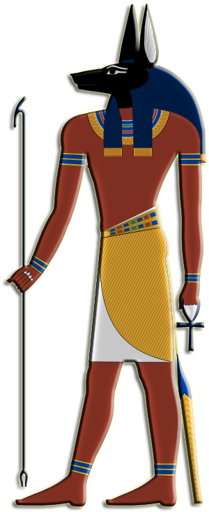 Anubis - Egyptians God And Goddesses (350x750)