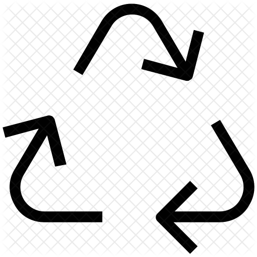 Recycle Icon - Thin Recycle Icon Png (512x512)