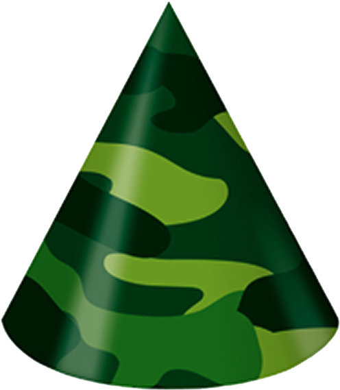 Christmas Tree Steel City Airsoft Party Hat - Christmas Tree (600x600)