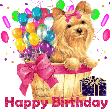 Unique Free Download Images Happy Birthday Birthday - Happy Birthday Images With Yorkie (372x367)