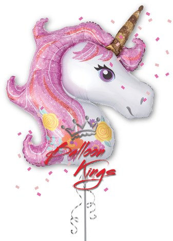 Magical Unicorn - Unicorn Head Balloon (500x500)