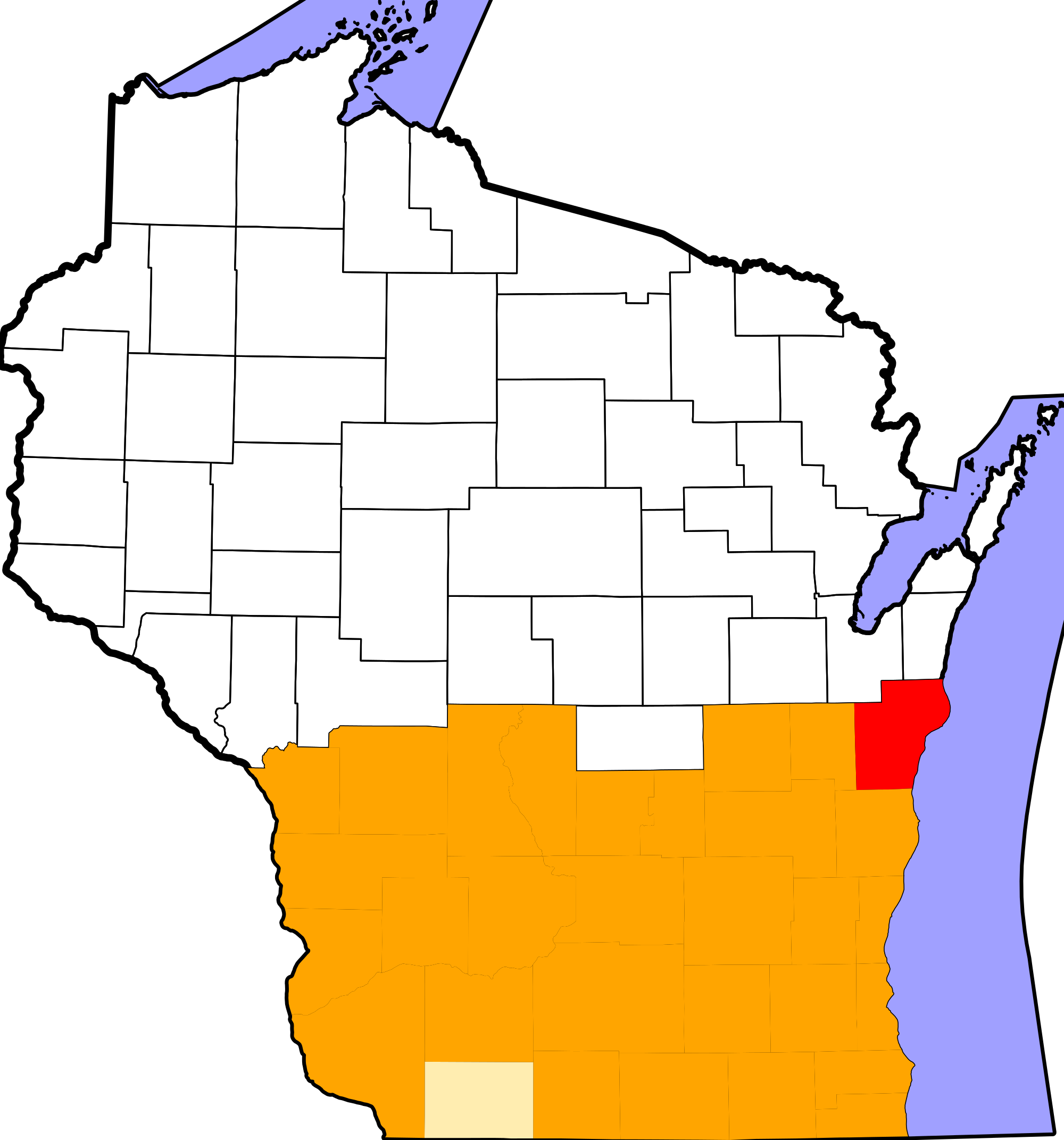 Open - Map Of Flood Zones In Wisconsin (2000x2143)