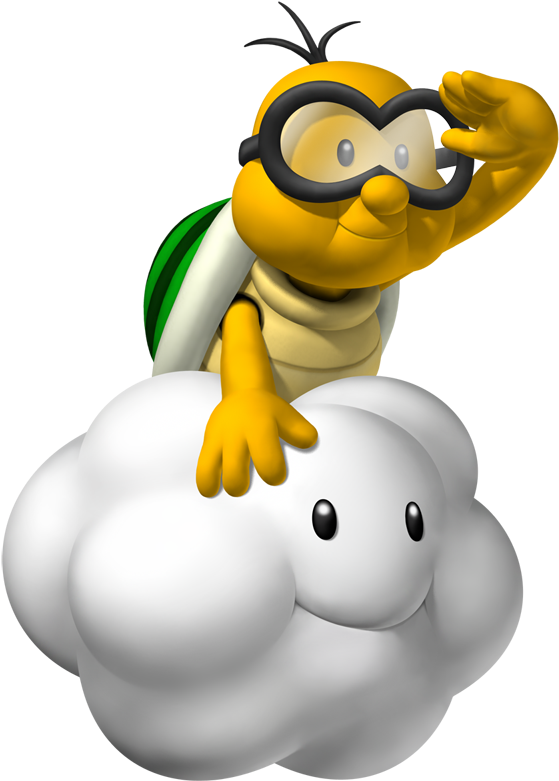 Nintendo Clipart Fist - Lakitu Mario Kart 7 (1000x1000)