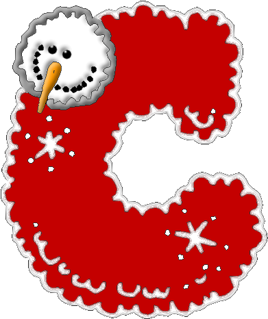 28 Collection Of Letter C Clipart Christmas - Letter C Christmas Font (492x503)