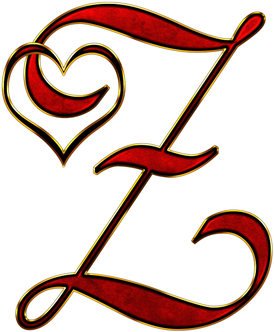 Cool Alphabet Letter Designs 19, Buy Clip Art - Z Letter In Heart (852x1024)