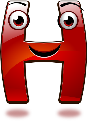 H By Mondspeer - Smiley Alphabet Letters (500x500)