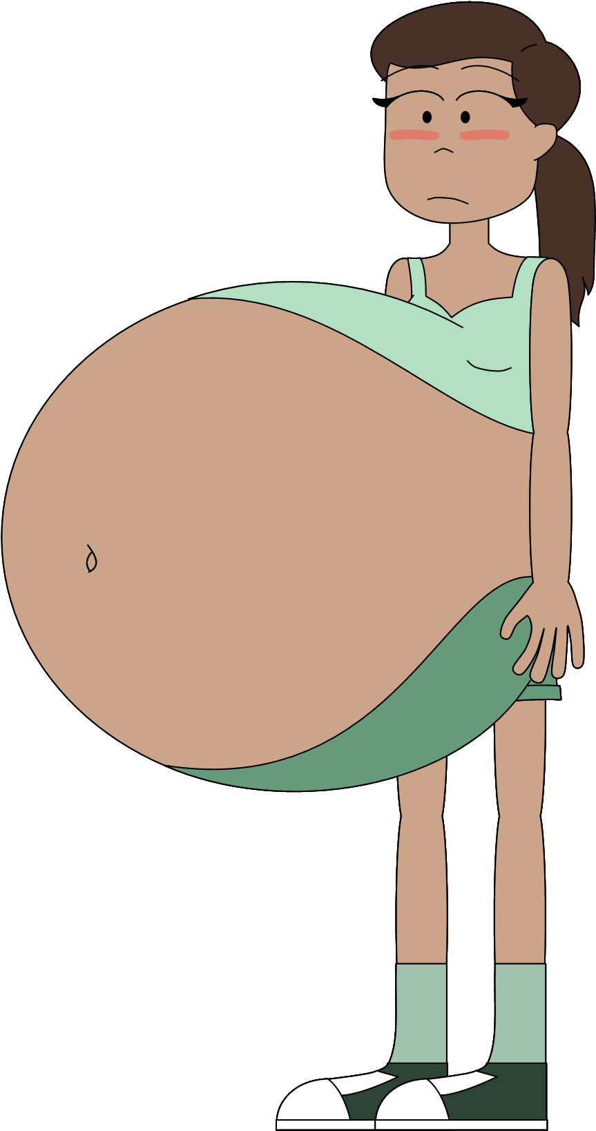 Pregnant Kate Blushing By Angry-signs - Anger (879x1700)