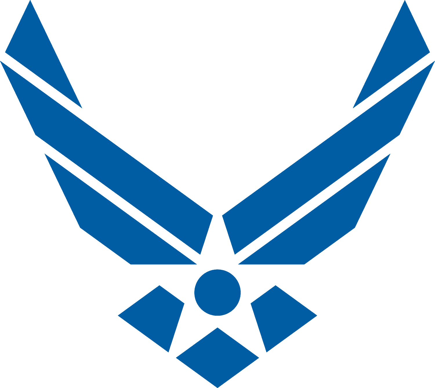 Air Force Mom Clipart 3 By Michelle - U.s. Air Force Logo Throw Blanket (1500x1337)