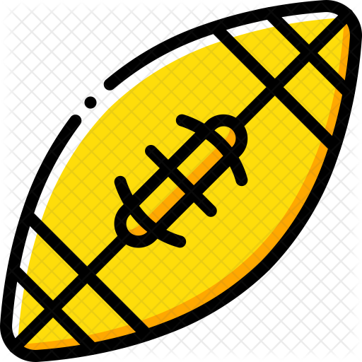 American Football Icon - Football Outline (512x512)