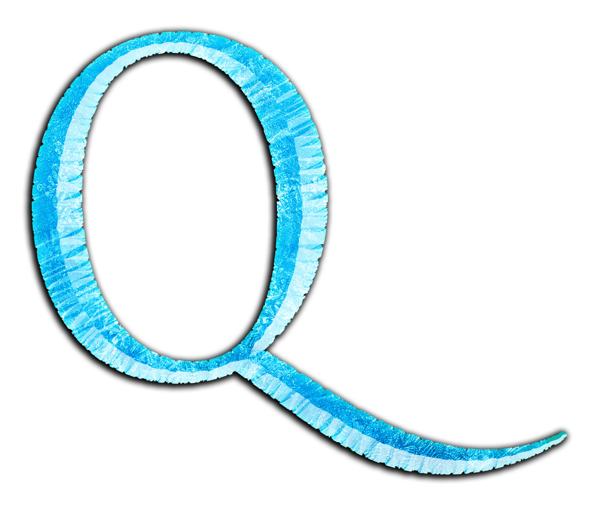 English Alphabet Letter Frozen Film Series Font - Letras De Frozen Q (1600x1035)