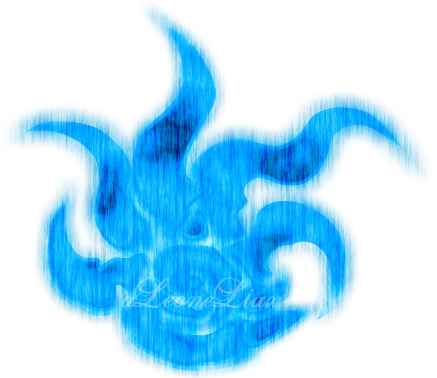 Blue Frozen Flame By Aleoneliax - Art (900x779)