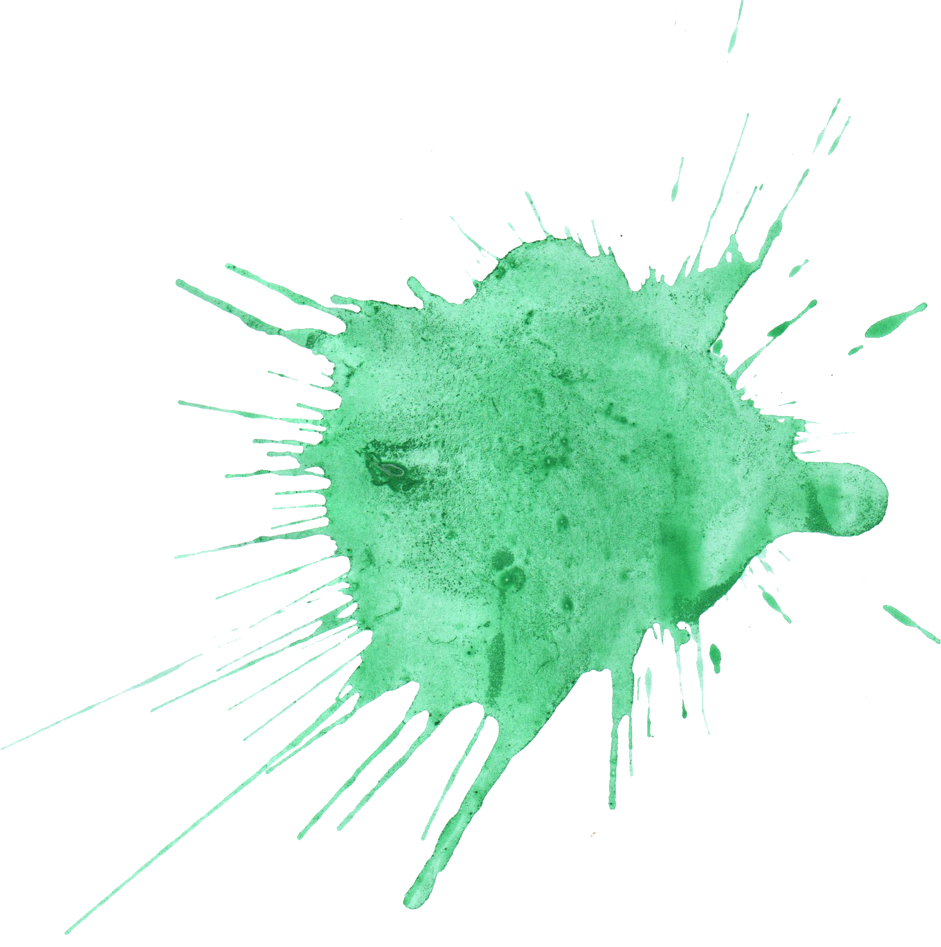 Free Download - Green Color Splash Png (1849x1860)