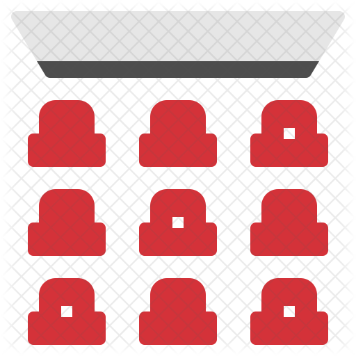 Reservation Icon - Movie Theater (512x512)