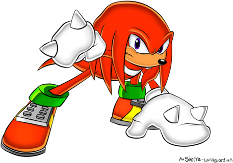 Sonic The Hedgehog Clipart Knuckles - Knuckles The Echidna (500x381)