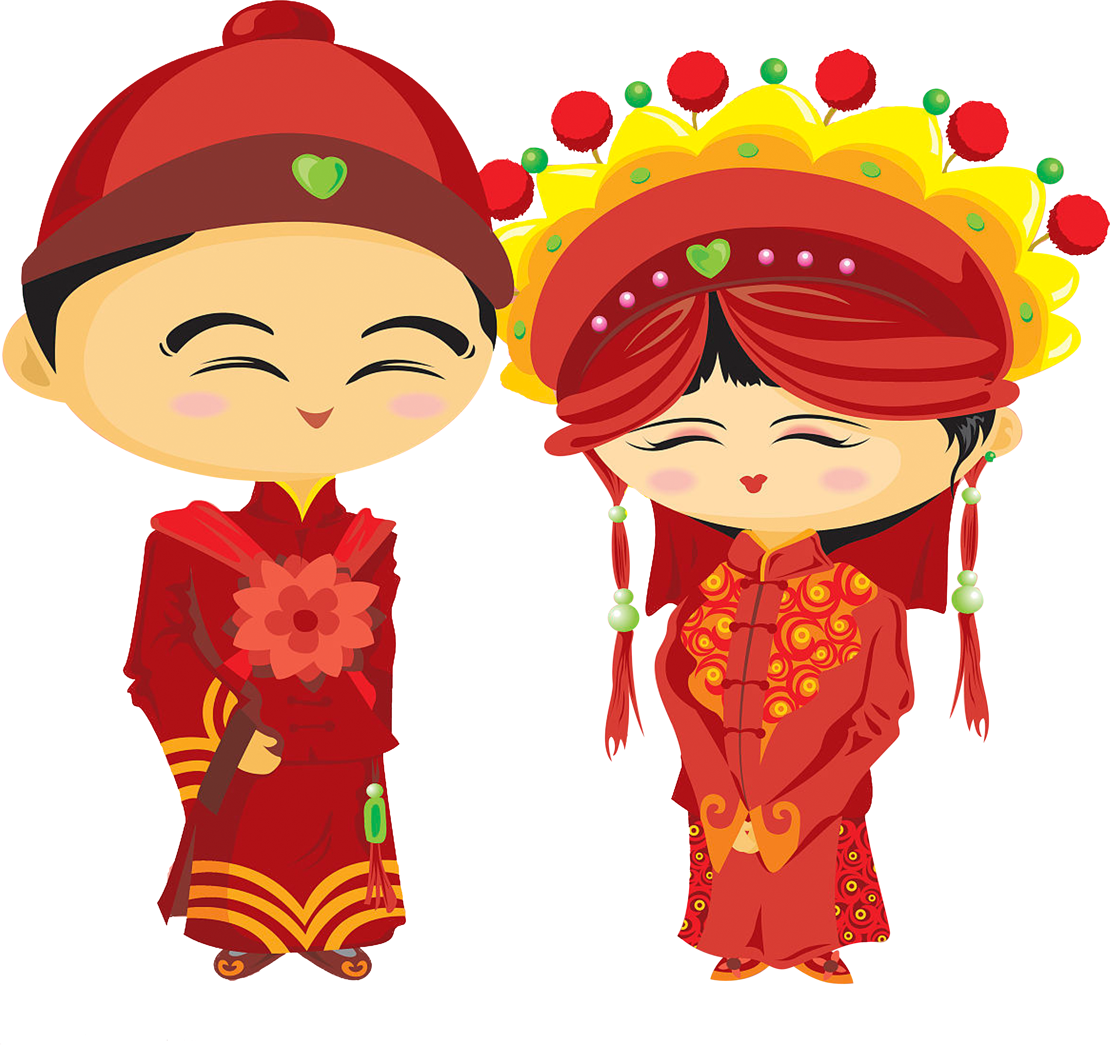 Wedding Bridegroom Chinese Marriage Illustration - Chinese Wedding Illustration (5000x5000)