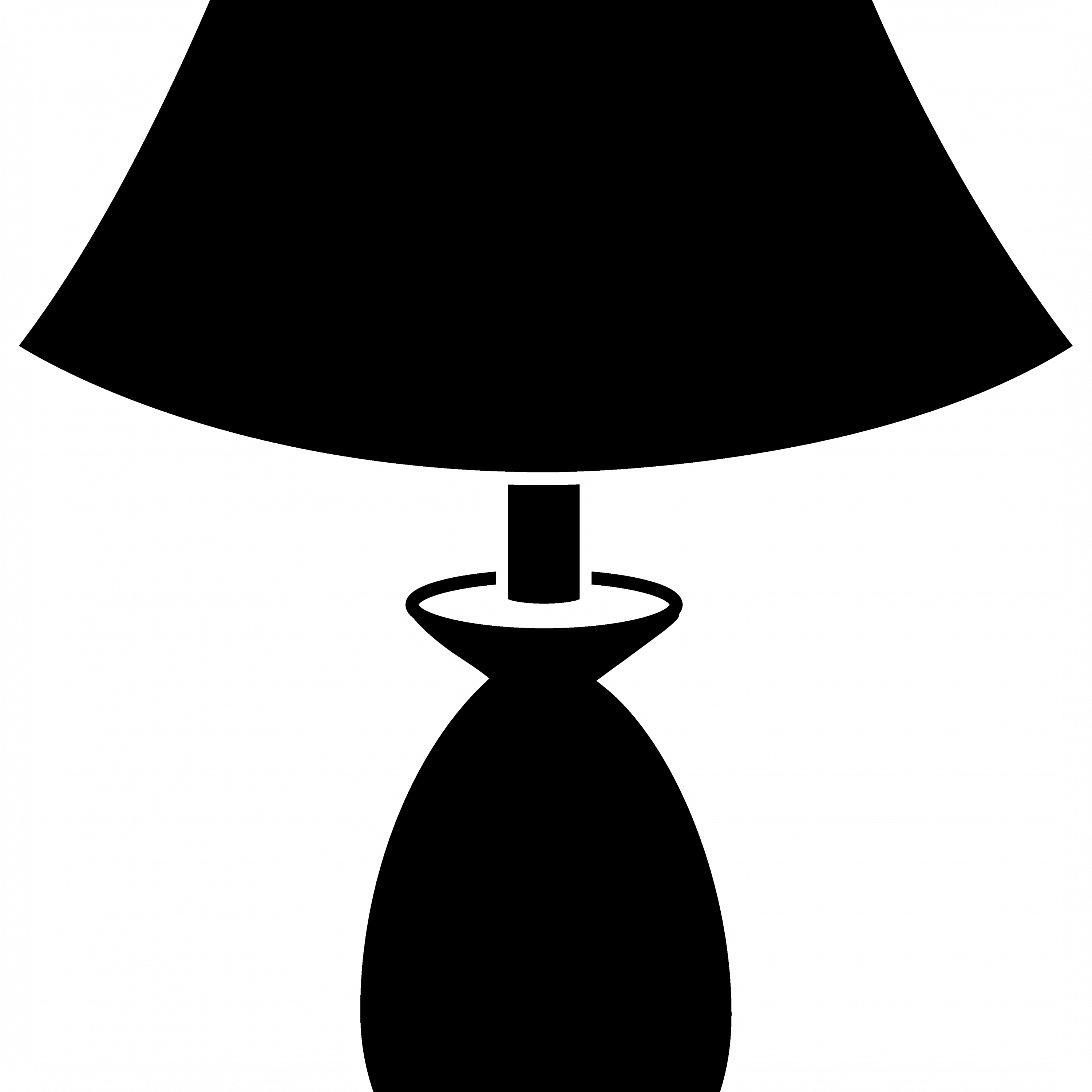 Lamp Clipart Black And White Clipart Panda Free - Lamp Clipart Black And White Clipart Panda Free (3000x3000)