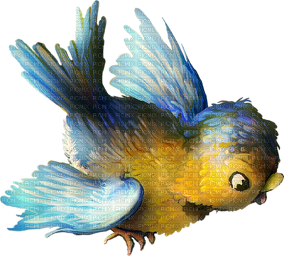 Kaz Creations Birds Bird Blue-yellow - Clip Art (400x360)