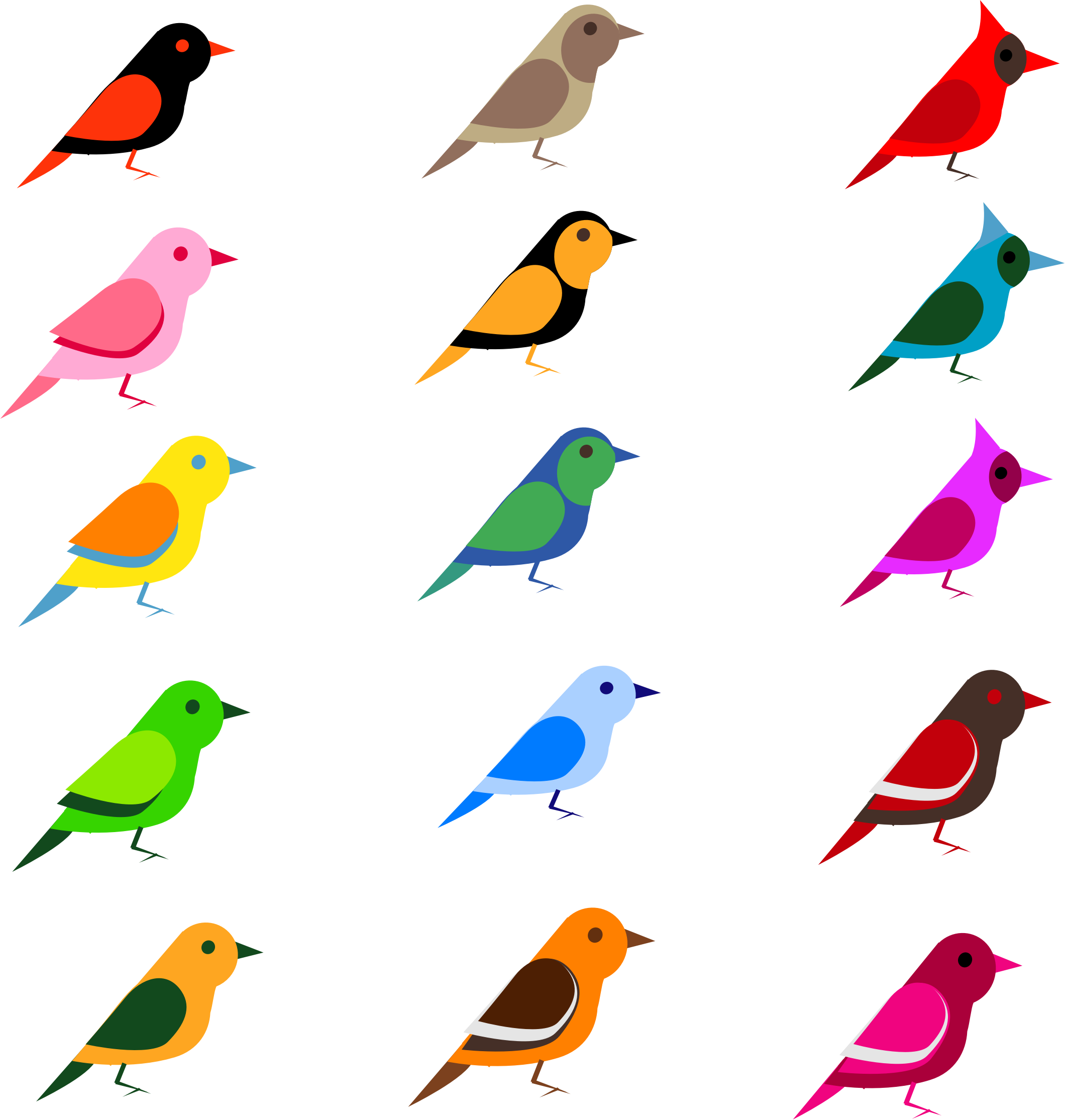 Птички Рисунок