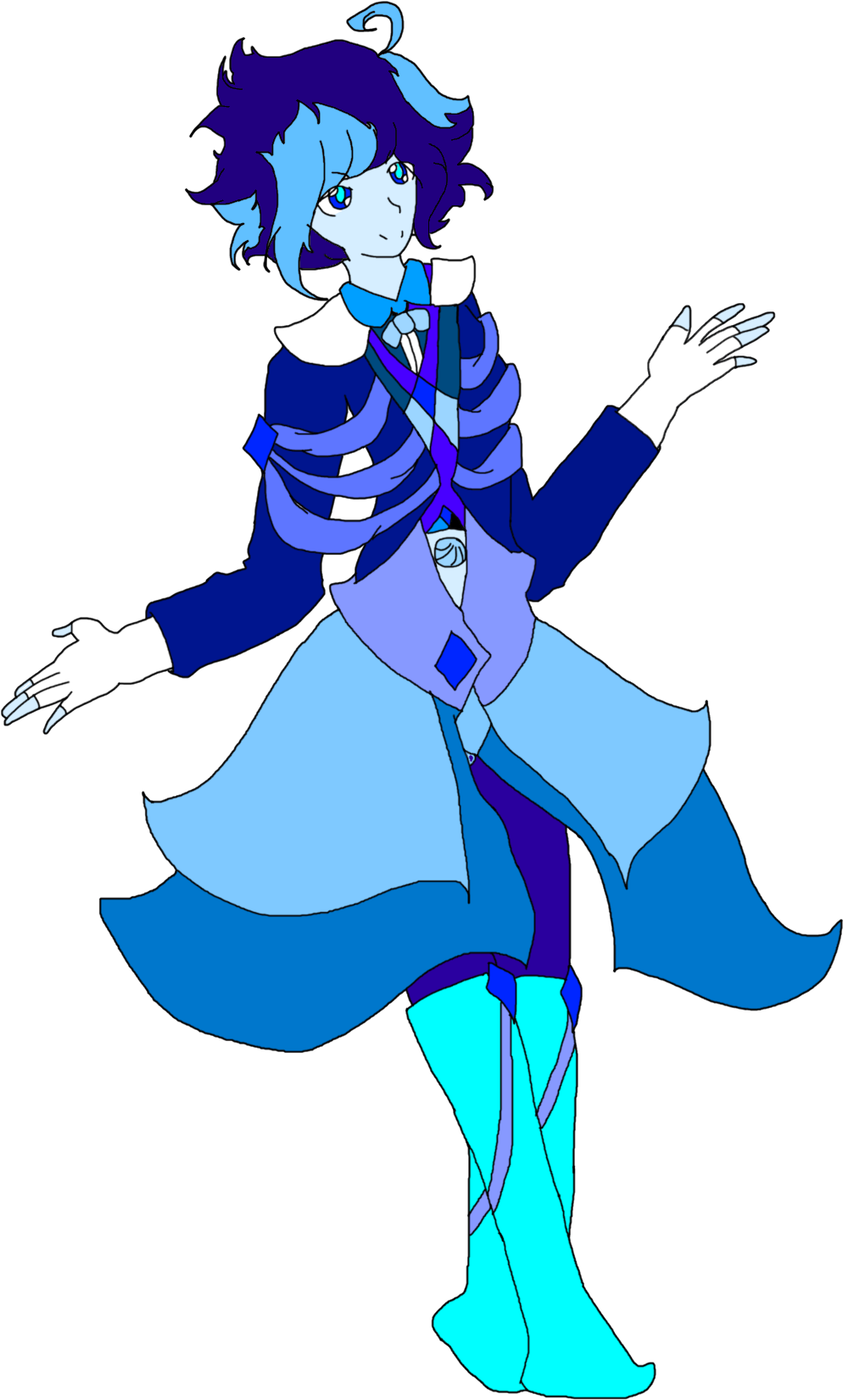 Blue Galatea Pearl - Cartoon (1042x1696)