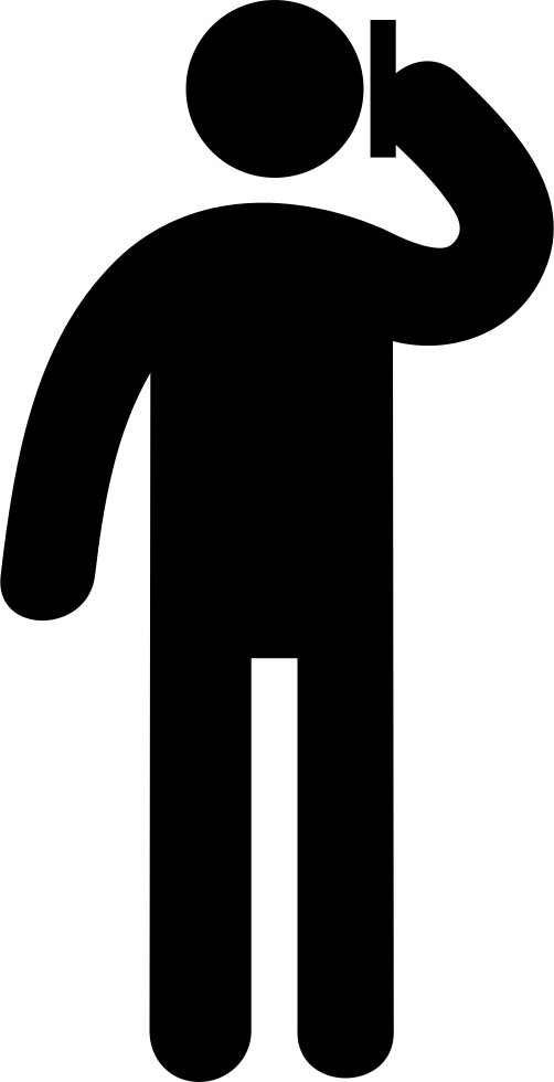 Man Talking With Phone Comments - Illustration (502x980)