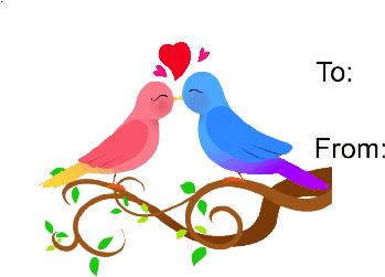 Love Birds Clipart Printable - Clip Art (501x286)