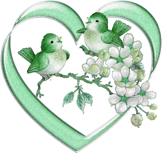 A Isolated Green Lovebird Stock Illustration - Good Evening Love Birds (568x550)