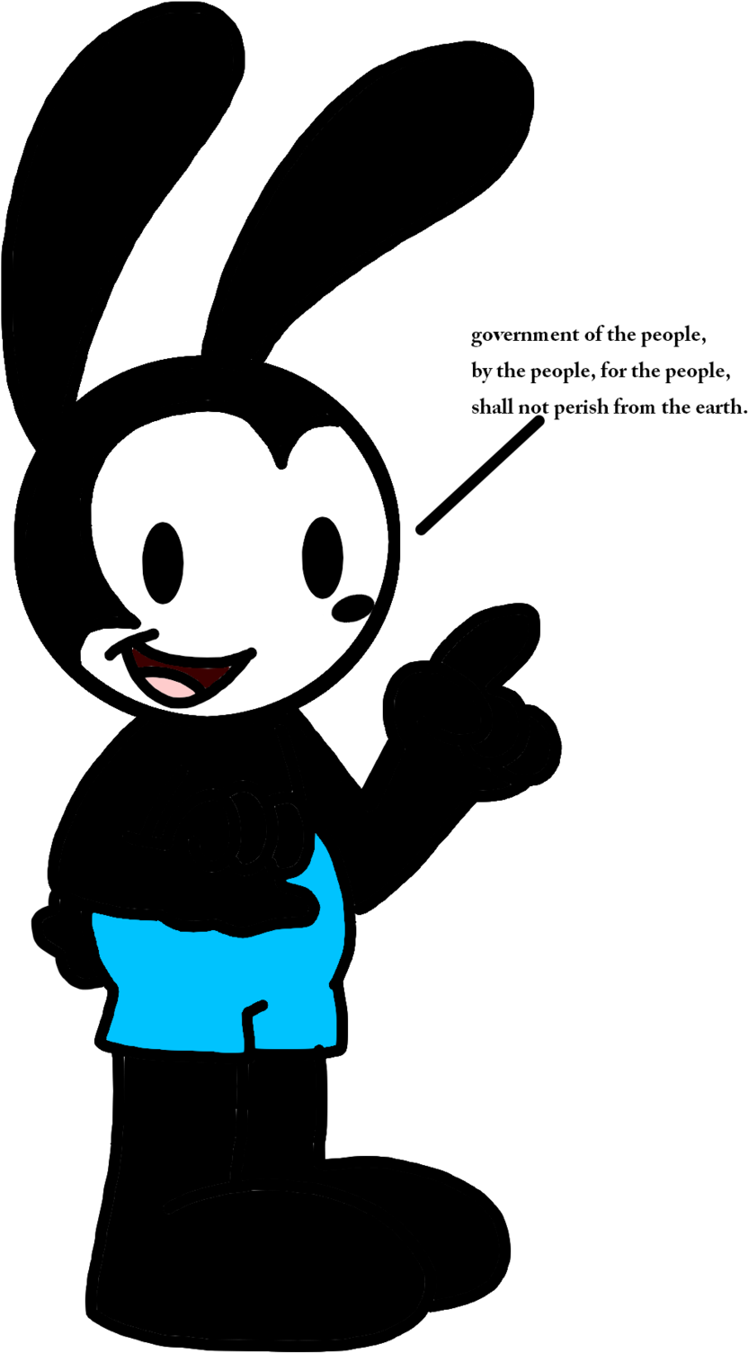 Oswald Using Gettysburg Address By Marcospower1996 - Drawing (1600x1600)