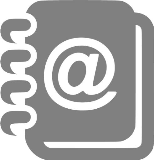 Address Book Icon Black (512x512)