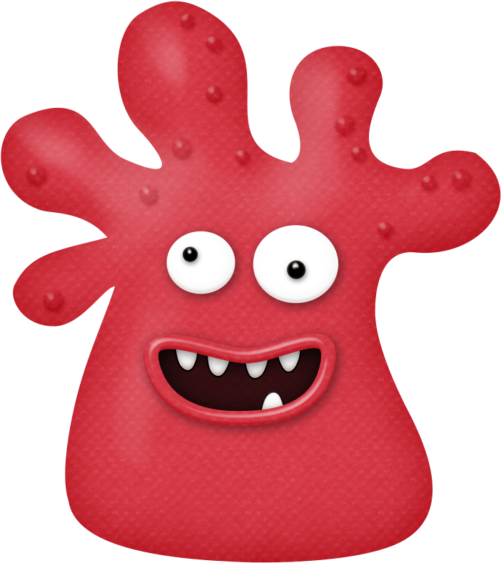Monsterific - Red Monster Clip Art (732x821)